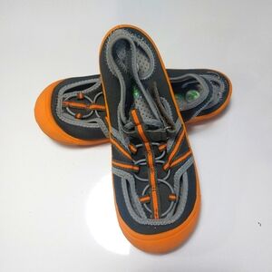Newtz Kids' Orange and Gray Shoes Size 2/3